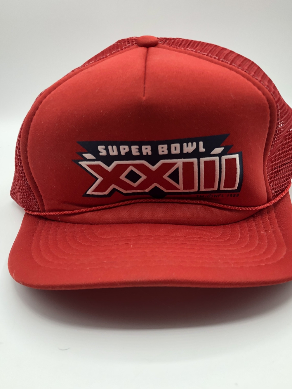 Super Bowl XXIII Red Trucker Hat